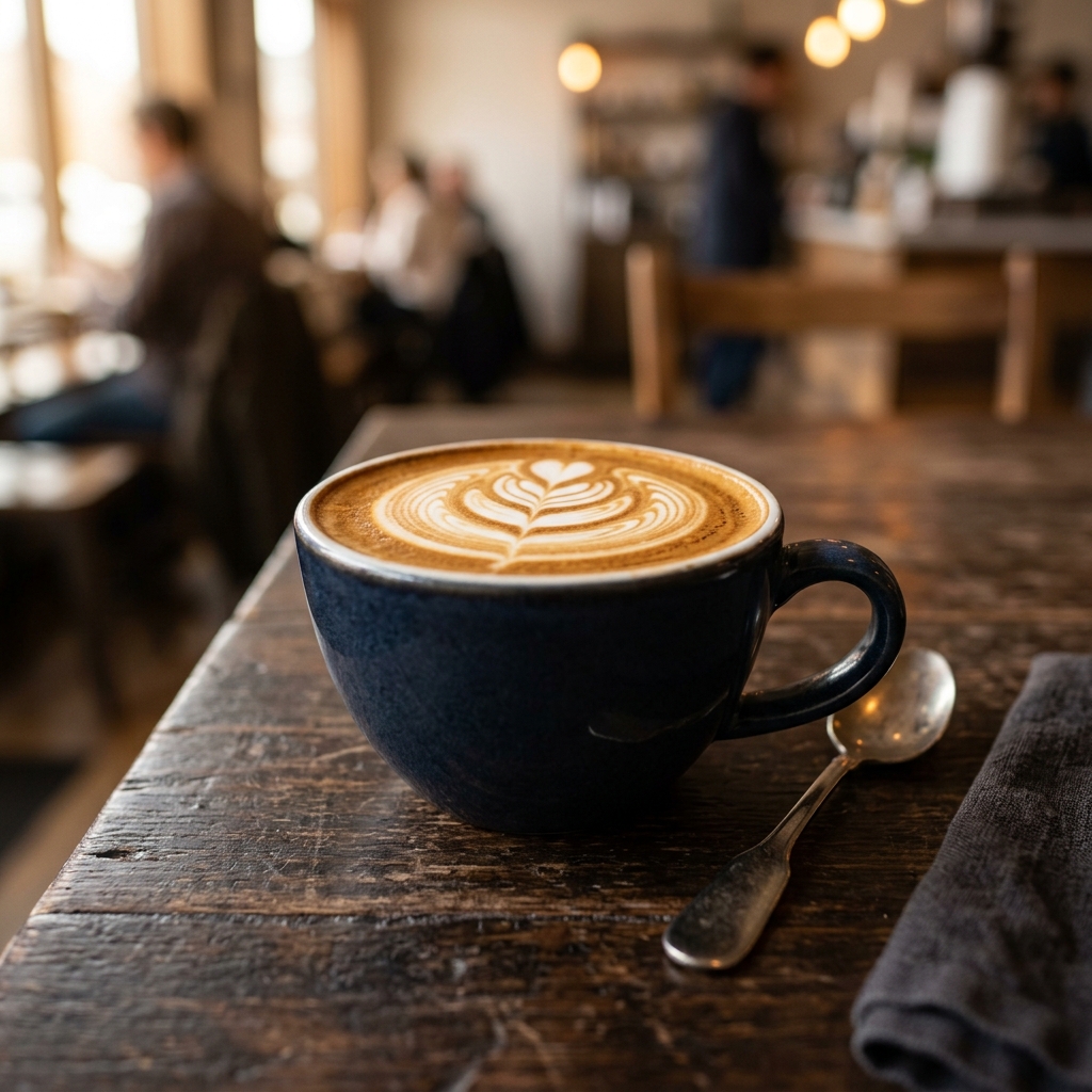 Sıcak Kahve Latte Art